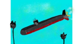 Drawing of Submarine by Vicki
