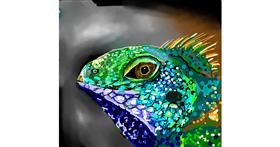 Drawing of Lizard by Elliev