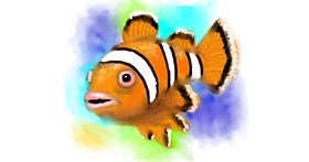 Drawing of Clownfish by Dexl