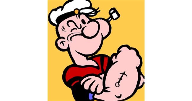 Drawing of Popeye by ⋆su⋆vinci彡