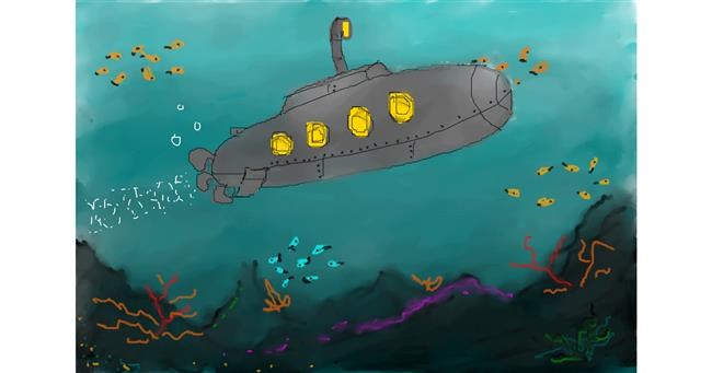 Drawing of Submarine by citrus