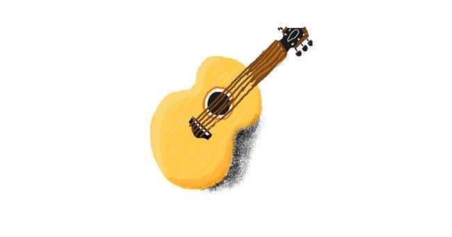 Drawing of Guitar by coconut