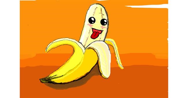 Drawing of Banana by MRPANDA2