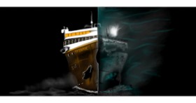 Drawing of Boat by Çhåching