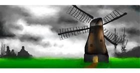 Drawing of Windmill by Jenny