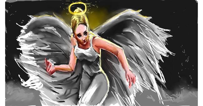Drawing of Angel by mrpalmera