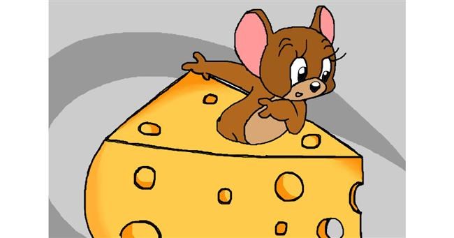 Drawing of Cheese by InessA
