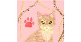Drawing of Kitten by La_MiLoV