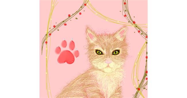 Drawing of Kitten by La_MiLoV