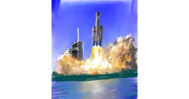Drawing of Rocket by Muni