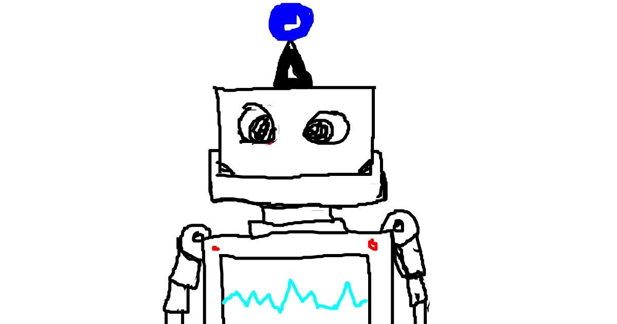 Drawing of Robot by ProGodMan
