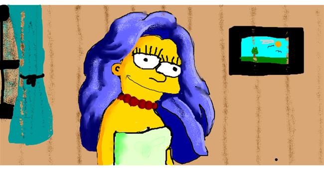 Marge Simpson-Zeichnung von Kira
