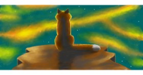 Drawing of Fox by Pinky