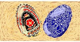 Drawing of Easter egg by Temüjin