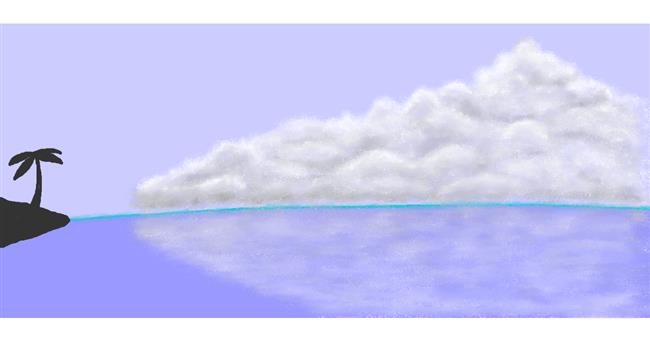 Wolke-Zeichnung von Humo de copal