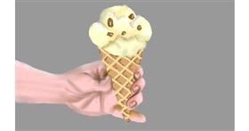 Drawing of Ice cream by Tim