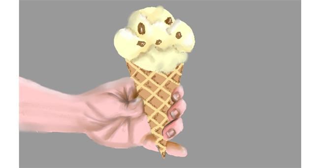 Drawing of Ice cream by Tim