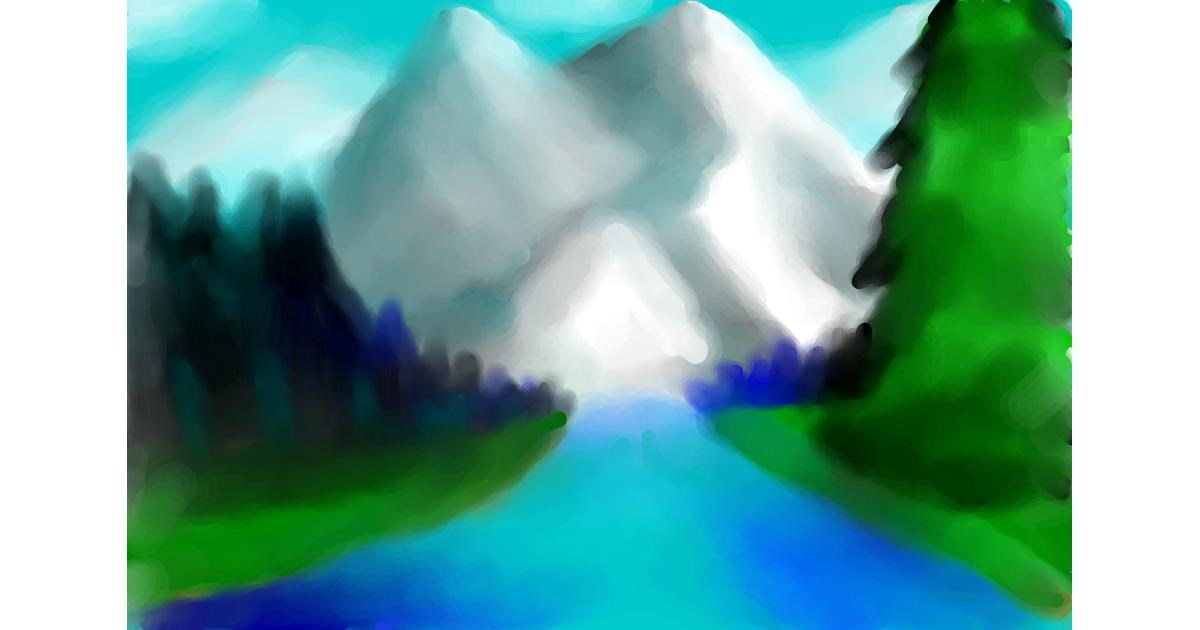 Drawing of Mountain by ∽Maia∽