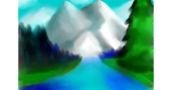 Drawing of Mountain by ∽Maia∽