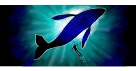 Drawing of Whale by Annie
