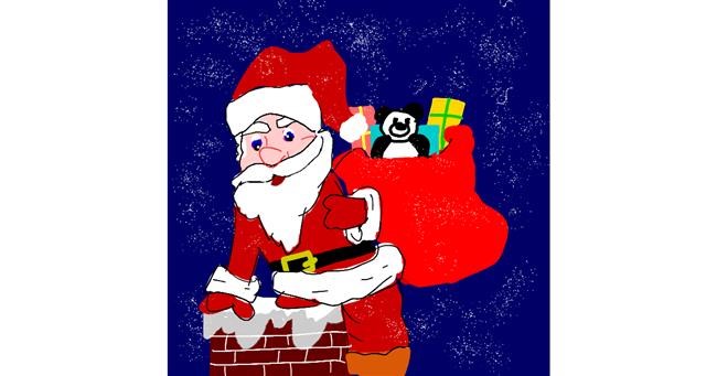 Drawing of Santa Claus by MaRi