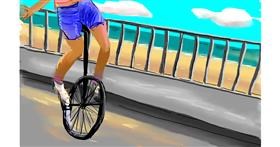 Drawing of Unicycle by Herbert
