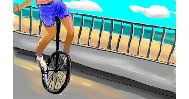 Drawing of Unicycle by Herbert