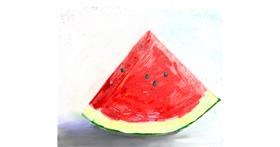 Drawing of Watermelon by Philip