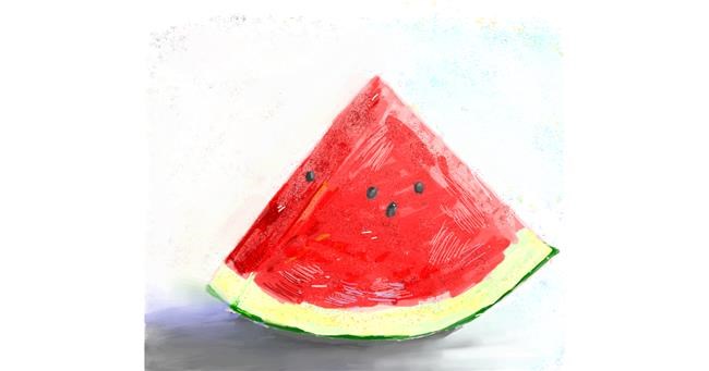 Wassermelone-Zeichnung von Philip