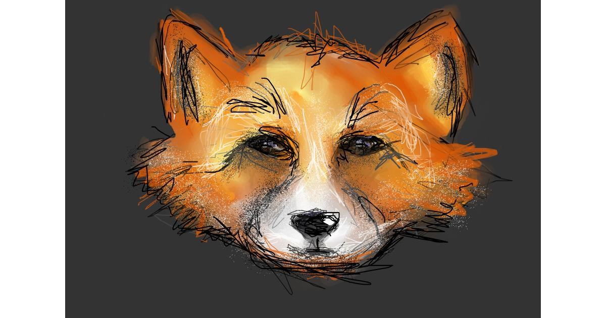 Drawing of Fox by Paranoia