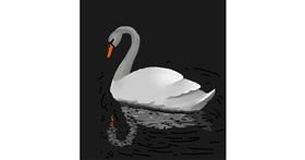 Drawing of Swan by Joze