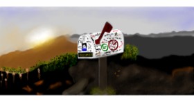 Drawing of Mailbox by Çhåching
