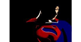 Drawing of Superman by JustMe