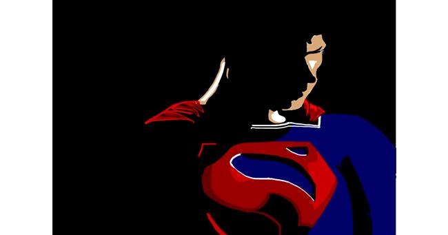 Drawing of Superman by JustMe
