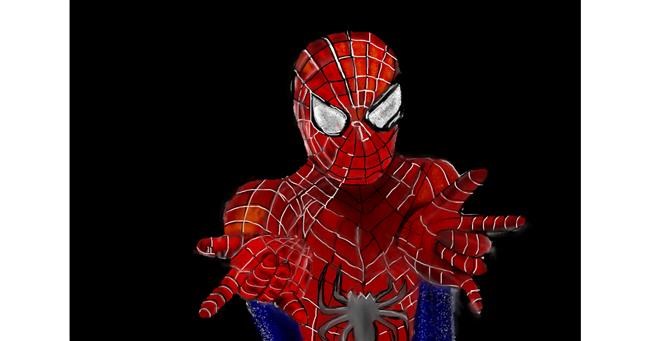 Drawing of Spiderman by Jan