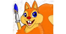Drawing of Squirrel by Data