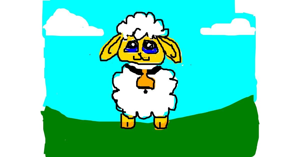 Drawing of Sheep by Anonymous