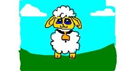 Drawing of Sheep by Anonymous