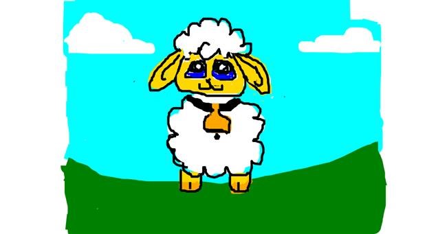 Drawing of Sheep by Anonymous
