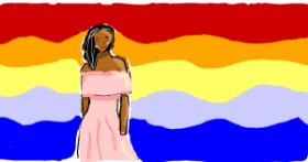 Drawing of Dress by Lola