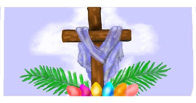 Drawing of Easter egg by DebbyLee