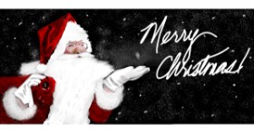 Drawing of Santa Claus by Çhåching