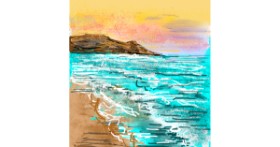 Drawing of Beach by KayXXXlee