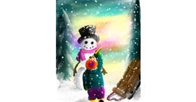 Drawing of Snowman by 🌌Mom💕E🌌