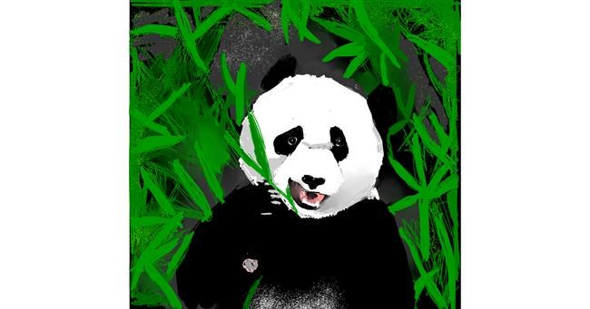 Panda-Zeichnung von Clar