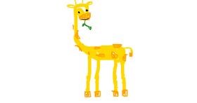 Drawing of Giraffe by toxicteddybear