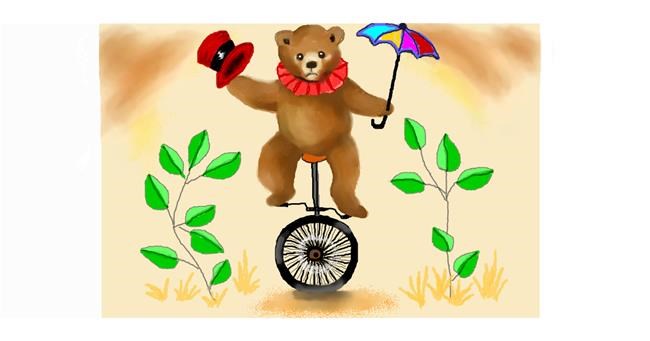 Drawing of Unicycle by DebbyLee