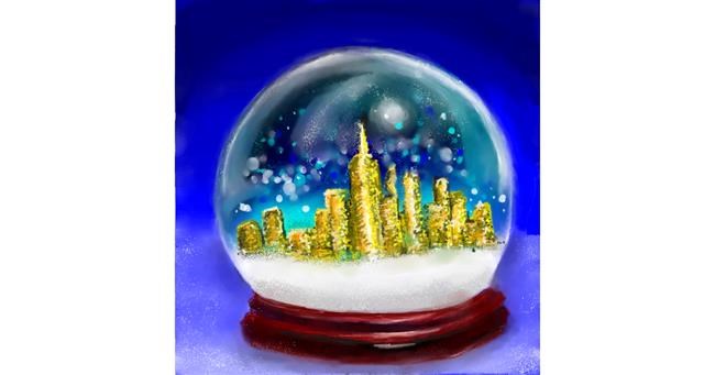 Drawing of Snow globe by 👽mint