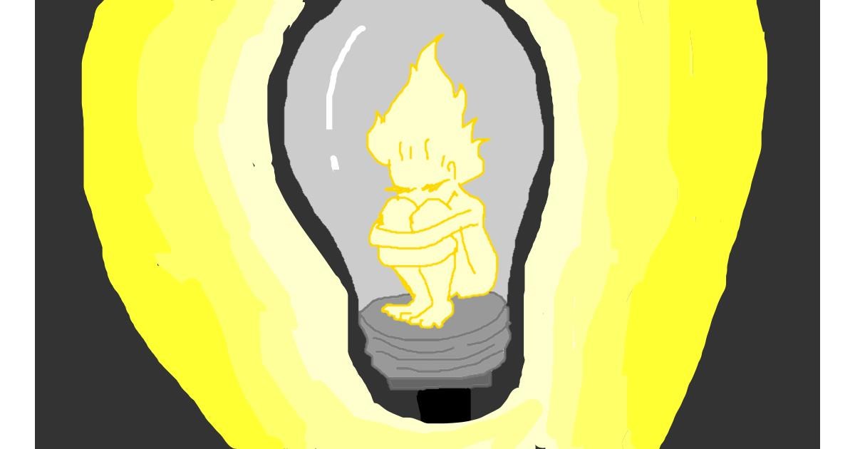 Drawing of Light bulb by melli