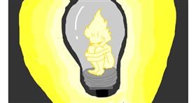 Drawing of Light bulb by melli